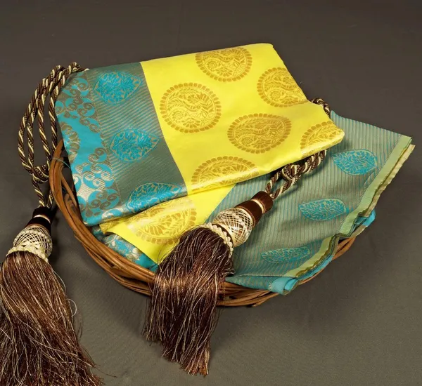 Yellow_Woven_Kanjivaram_Silk_Saree_with_Saree_Cover